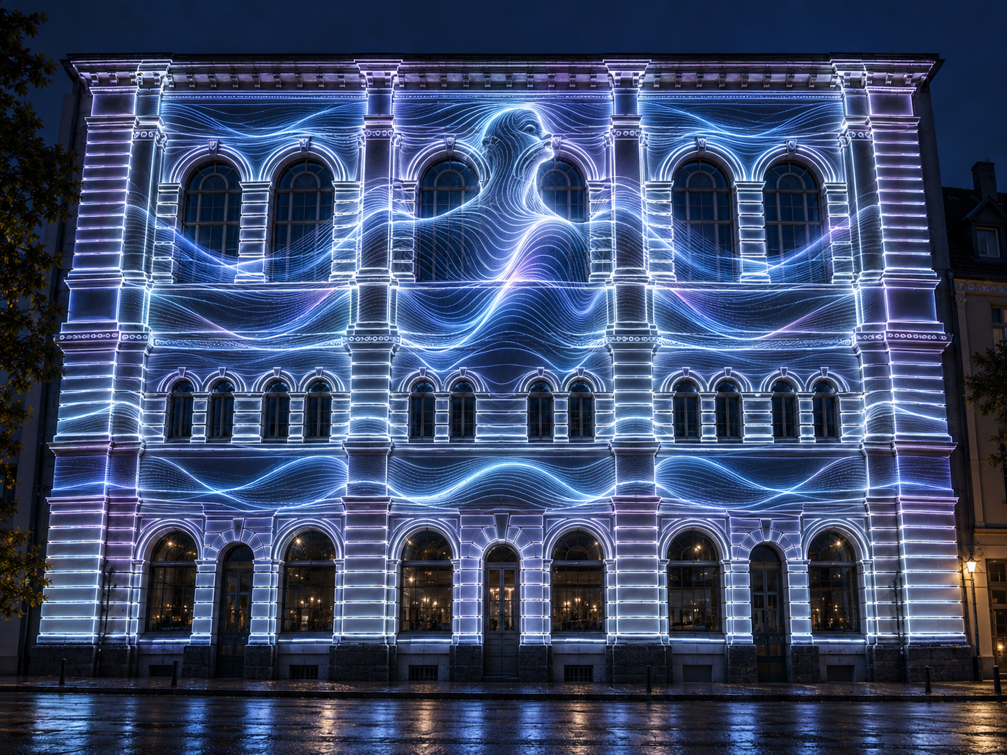 Konzeptvisualisierung der Stadtbücherei Lüdenscheid als Resonanzkörper